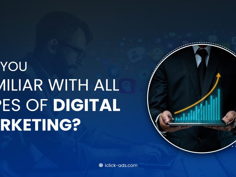 featured image with the text ‘Are you familiar with all types of digital marketing?