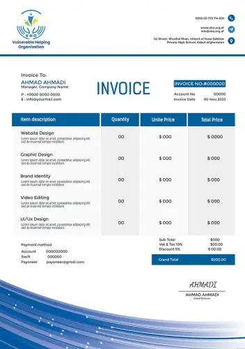 Invoice copy