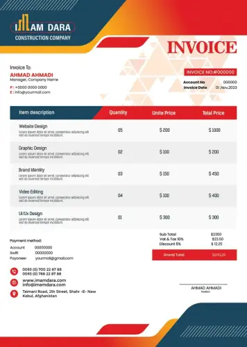 invoice copy