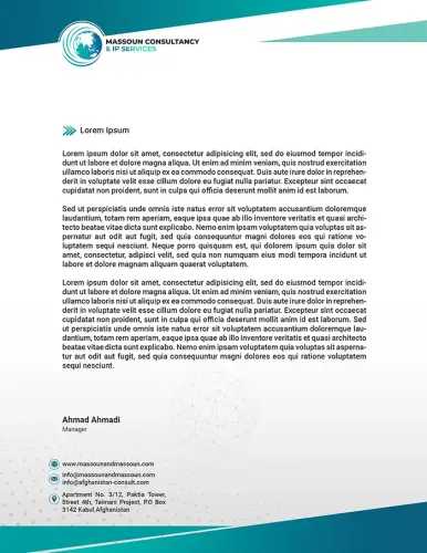 letterhead copy