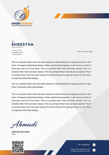 letterhead copy